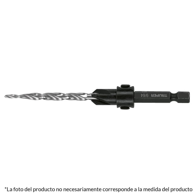 Broca avellanadora #6 para madera, 9/64", Truper Truper BAM-6