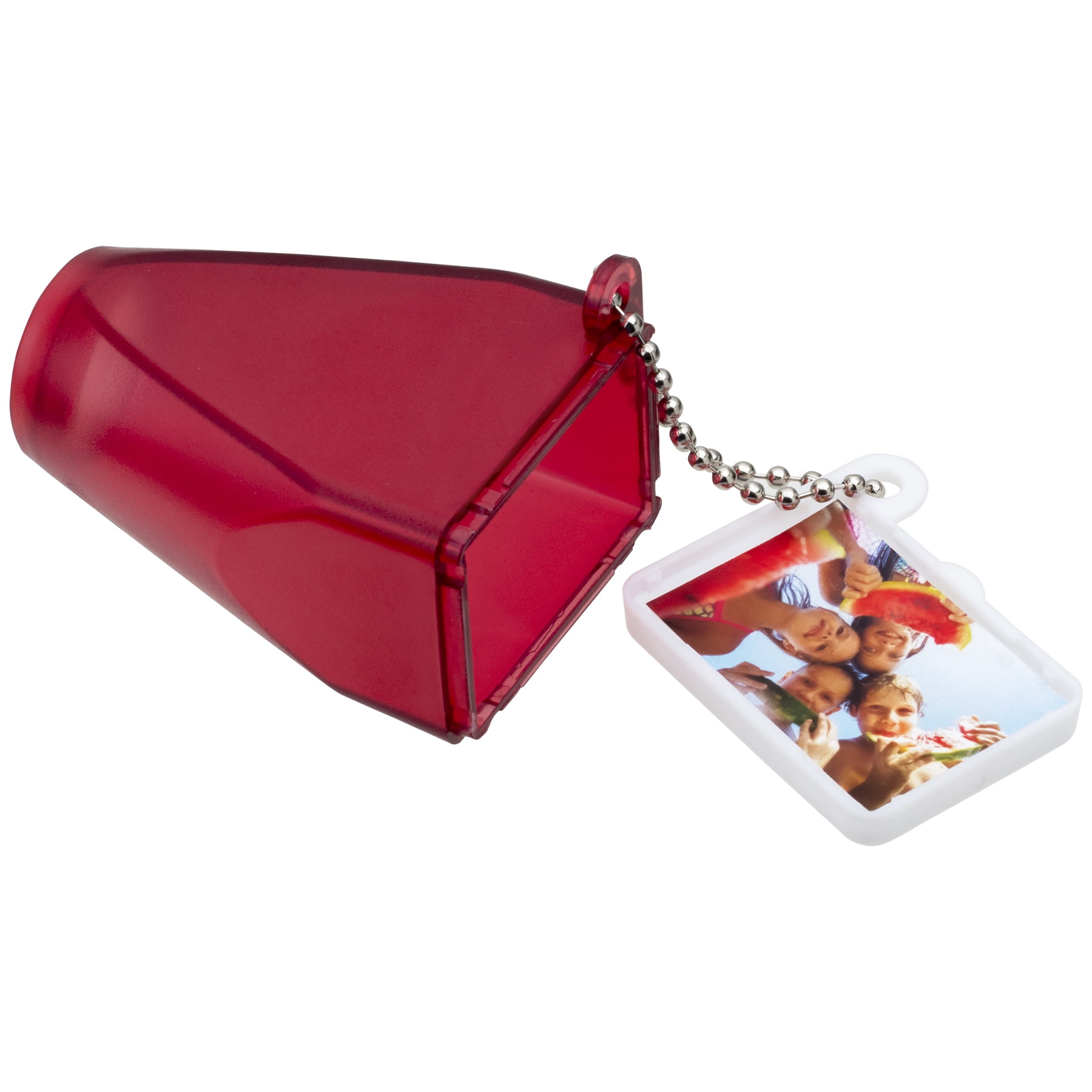 Neil Enterprises Inc. Red Translucent Full Frame Viewer Keychain - Pack of 50