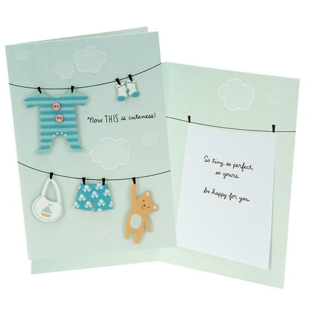 - Hallmark Baby Boy Congratulations Card - Clothesline