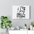 thumbnail image 5 of Scripture Walls Psalm 30:5 Joy Bible Verse Canvas Christian Wall Art Ready to Hang Unframed, 5 of 12