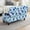 Blue Daisy, variant on FOR U DESIGNS Pink Cherry Blossom Print Ottoman Cover Stretch Rectangle Foot Chest Chair Slipcover Soft Thick Storage Footstool Cover With Elastic Bottom Stool Protector for Bedroom