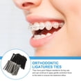 thumbnail image 6 of XIRQI 80Pcs Plastic Orthodontic Ties Brace Accessories Dental Ligature Strips Brace Ligature Rings, 6 of 6