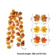 thumbnail image 3 of chaungfeng Artificial Maple Leaf Garland,79" Halloween Thanksgiving Foliage Hanging Vines - Fake Ivy,for Wedding Party Garden,Home,Dining Table Decoration,Wall,Fireplace, 3 of 8