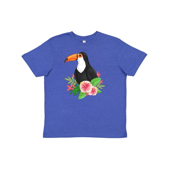Inktastic Toucan with Hawaiian Flowers Youth T-Shirt
