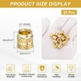 thumbnail image 2 of Heat Set Threaded Inserts, 25 Pcs 1/4"-20 x 8mm L x 8mm OD Pure Brass Metric Knurled Nuts Female Threaded Inserts Embedment Nut for 3D Printing Components Plastic Materials, 2 of 7