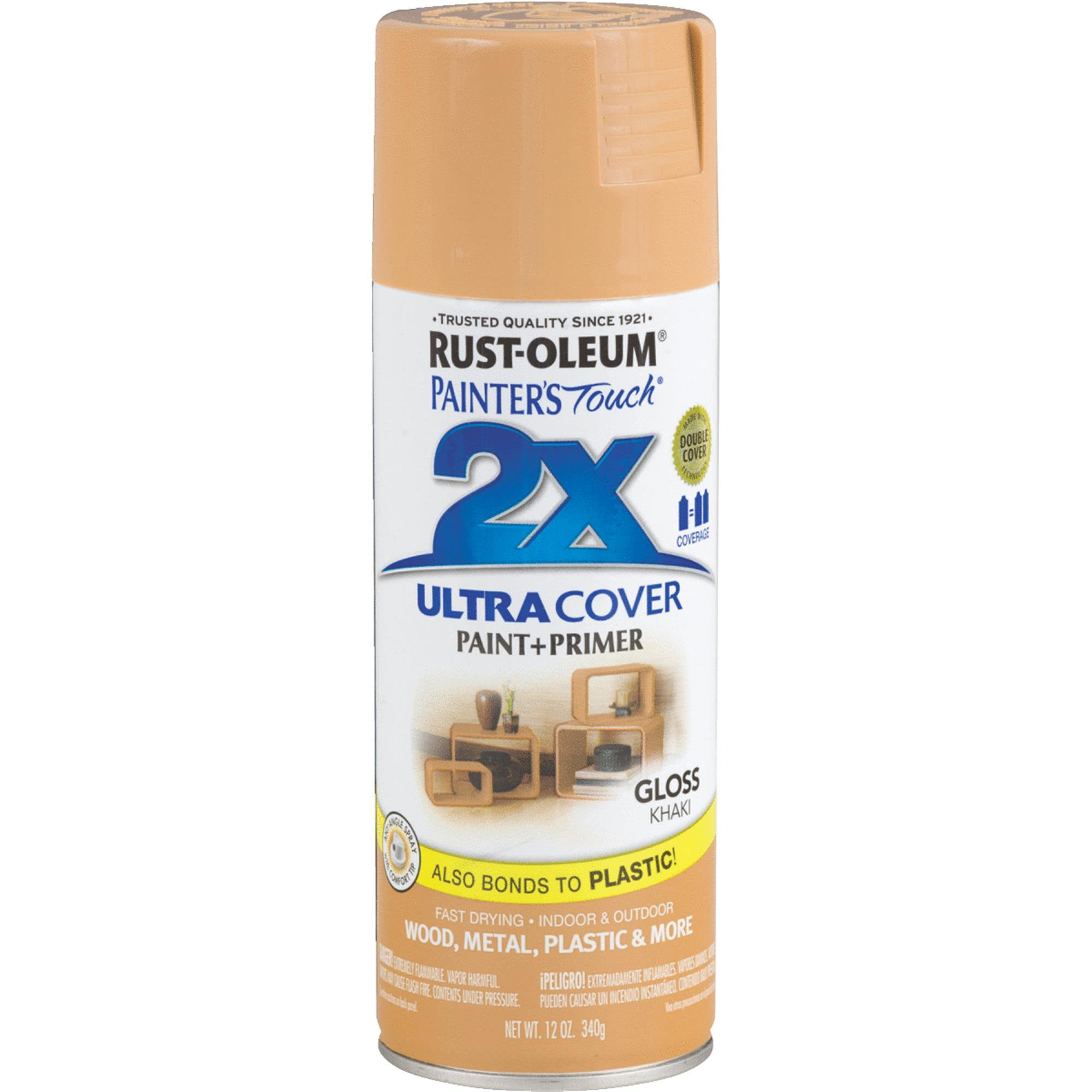 Rustoleum 249103 12 Oz Khaki Gloss Painters Touch 2X Ultra Cover Spray