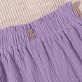 thumbnail image 7 of XEGLSBU Girls Casual High Waist Wide Leg Shorts with Bow Elastic Waistband Comfortable Summer Play Shorts for Tween (Purple Size 11-12 Years), 7 of 7