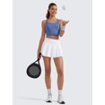 thumbnail image 3 of Shorts CRZ YOGA con Falda Superpuesta, Bolsillo con Cierre, Blanco, Talle L, 3 of 5