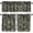 Blue-brown, variant on William Morris Floral Valances Set for Kitchen, Bohemia Retro Plant Flowers White and Green Pattern Home Decor Rod Pocket Window Drapes for Living Room Dining Room Office 54x18inch