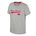 thumbnail image 2 of Youth-Colosseum  Heather Gray Ohio State Buckeyes Airball Baseball T-Shirt, 2 of 3