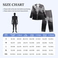 thumbnail image 4 of Lsque Monochrome Leopard Horse Pattern Long Sleeve Pajama Set for Men - Soft 2-Piece Sleepwear and Loungewear Set with Pockets, Comfy Nightwear-XX-Large, 4 of 7