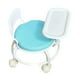 thumbnail image 5 of Silla infantil con respaldo para comer, bandeja y ruedas universales Azul, 5 of 9