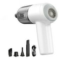 thumbnail image 4 of MORESEC Car Vacuum With Powerful Suction, 2 In 1-Hand Vacuum & Hand Blow Pump, Mini Vacuum For Crevices, Keyboard Cleaner, USB Rechargeable Todays Deals Clearance Sales, White, 4 of 9