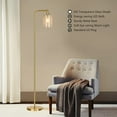thumbnail image 6 of 67” Industrial Floor Lamp for Living Room Modern Standing Lamp Tall Pole Light for Bedroom Study Gold, 6 of 8