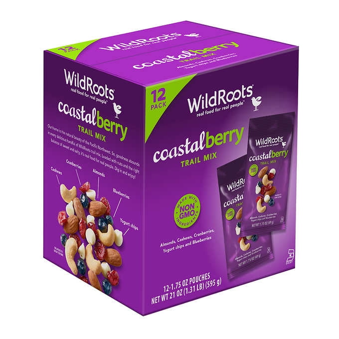 WildRoots Trail Mix, Coastal Berry Blend, 1.75 oz, 12 ct