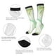 thumbnail image 3 of Fotbe Green And Gold Abstract Marble Calcetas Divertidas Estampadas para Hombre y Mujer, Calcetas de Algodón hasta la Rodilla para Caminar, Correr, Enfermería y Embarazo, 3 of 6