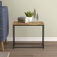 thumbnail image 4 of Safdie & Co. Table D'Appoint Rectangle Brun Bois Récupéré Métal Noir, 4 of 4