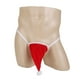 thumbnail image 1 of para hombre esponjoso s Navidad bragas ropa interior Hugo Hombres Santa Hat G-String Panties, 1 of 10