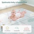 thumbnail image 3 of Baby Play Mat,Play Mat for Baby,Foldable Kids Play Mat, Foam Play Mat,Infant Play Mat,Waterproof Crawling Mat,Edge Reinforcement Mat,White,71x59x0.4 Inch Cloud, 3 of 7
