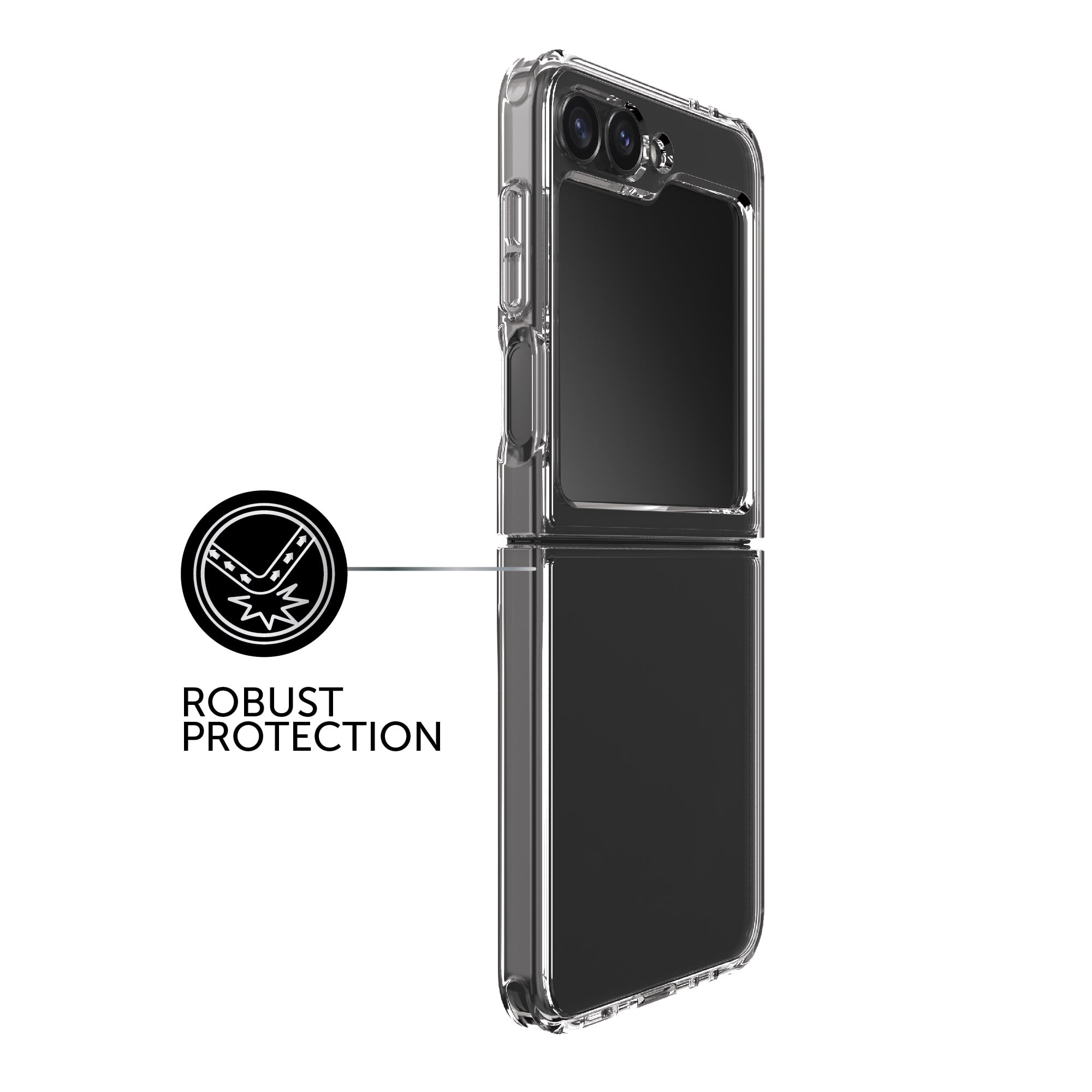 Body Glove Clear Case for Samsung Galaxy Z Flip7 FE / Z Flip6 / Z Flip5