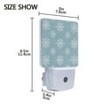 thumbnail image 3 of Yayeee LED Night Light for The Home Plug in With Light Sensors 2 Pack, Gray Snowflake, 3 of 4