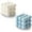White+Blue, variant on Bubble Candle - Cube Soy Wax Candles, Home Decor Candle, Scented Candle Set 2 Pieces, Home Use and Gifting