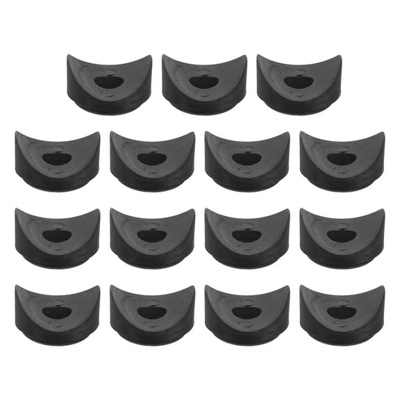 12Pcs Plastic Round Washers, 9mm x 28mm x 7mm Black PE Concave Washer Spacer Hardware Machine Fastener for Round Tube Fixing
