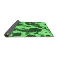 thumbnail image 2 of Ahgly Company Indoor Round Abstract Emerald Green Modern Area Rugs, 8' Round, 2 of 4
