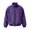 08#Purple, variant on Zip Up Fleece Jacket For Men Stand Collar Loose Fit Long Sleeve Solid Color Casual Sweatshirt