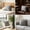 Gray, variant on PiGOGI Outdoor Waterproof Pillow Cover Solid Color Polyester Throw Pillow Case for Patio Garden