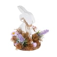 thumbnail image 1 of TIELUTT Easter Bunny Decoration Wooden Table Centerpiece Rabbit Easter Tabletop Spring Decoration Flute Ornament Special Christmas Ornament Ornament Packs Daughter Christmas Ornament Ornament Set wit, 1 of 8