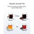 thumbnail image 3 of Máquina de café en cápsulas 3 en 1: cafetera de una sola porción para cápsulas de café, café molido y té suelto, tamaños de preparación de 6 a 10 oz, tanque extraíble de 50 oz, 1150 W (rojo), 3 of 5