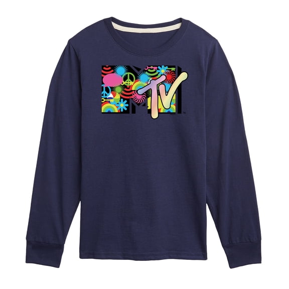 MTV - Icon Collage Logo - Toddler & Youth Long Sleeve Graphic T-Shirt