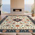 thumbnail image 2 of Design&I 6'x9' Ultra Soft Area Rug, Geometric Checkered Patchwork Abstract Center Patterned None Fluffy Washable Non Shedding for Guest Room Bedroom Living Room, 2 of 7