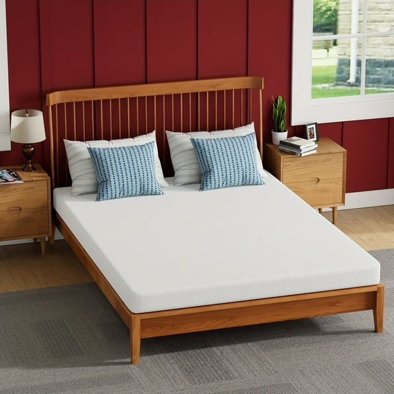 WYGMAV 6-Inch Queen Memory Foam Mattress with Pillow Top and Removable Cover
