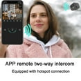 thumbnail image 3 of Caméra Wifi 4K Wifi Caméra Sans Fil Double Objectif 170 Grand Angle Application Télécommande Interphone Bidirectionnel Batterie Intégrée Magnétique Caméra Sans Fil pour Maison Bureau Extérieur Intérieur, 3 of 7