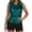 Green, variant on Women's Sleeveless Top Trendy Sparkly Party Blouses Cowl Neck Glitter Top for Party Night Out Blue XXL