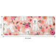 thumbnail image 7 of Pink Bichon Frise and Flower Kitchen Rug Mat,Kitchen Runner Rugs Non Skid Washable,Decorative Kitchen Floor Mats for Kitchen,Sink,Laundry,17"x47.2", 7 of 7