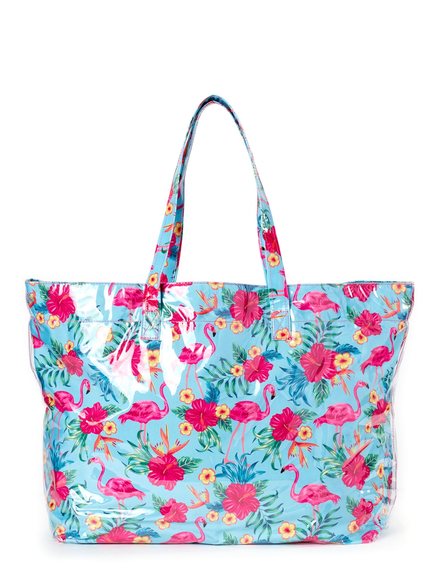 flamingo beach tote