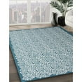 thumbnail image 3 of Ahgly Company Machine Washable Indoor Rectangle Contemporary Light Steel Blue Area Rugs, 2' x 4', 3 of 7