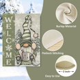 thumbnail image 3 of Welcome Winter Gnome Green Decorative Garden Flag, Christmas Snowflakes Pine Tree Get Cozy Yard Outside Decorations, Seasonal Farmhouse Burlap Outdoor Small Home Decor Double Sided 12.5x18, 3 of 6