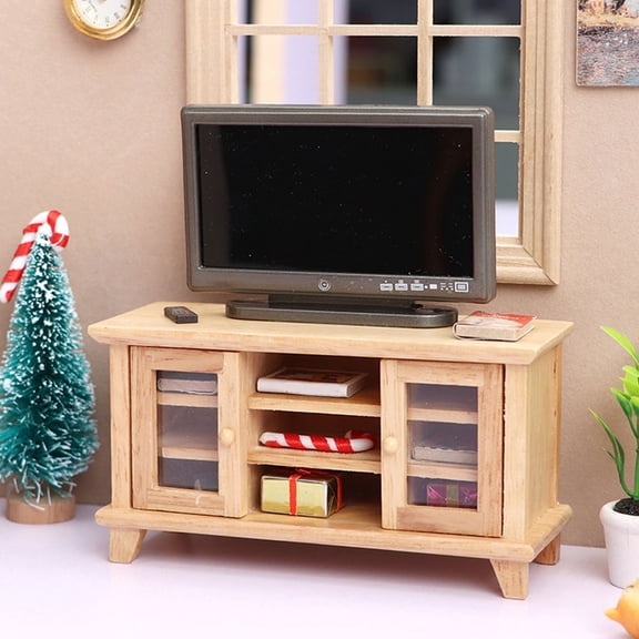KALLORY Dollhouse Furniture Set Tv Model Set M Collectors