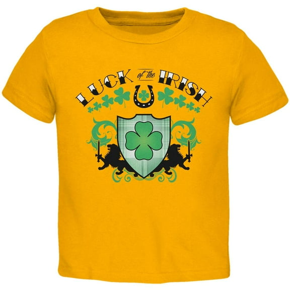 st. patricks day - luck of the irish gold toddler t-shirt