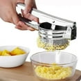 thumbnail image 3 of Stainless Steel Potato Masher, Potato Ricer Kitchen Tool with Ergonomic Handle, Professional Vegetable and Fruits Press, 3 of 8