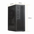 thumbnail image 3 of A09 HTPC Computer Case Mini ITX Gaming PC Chasis Desktop Chasis USB2.0 Computer Case Home Computer Case Black, 3 of 10