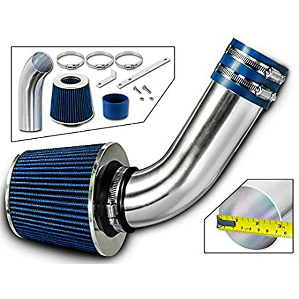Rtunes Racing Short Ram Air Intake Kit + Filter Combo BLUE Compatible