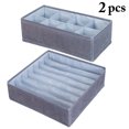 thumbnail image 2 of Underwear Organizer Divider Foldable: Large Socks Drawer Organizer Storage Box, 2 of 10