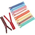thumbnail image 2 of Lote de 10 cremalleras de resina de 10 colores diferentes de 30 cm y cremallera con anilla, 2 of 5