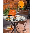 thumbnail image 2 of Round Fitted Tablecloths with Elastic Edge Halloween Bandage Gnomes Pumpkin Pumpkin Oil-Proof Waterproof Wipeable Table Cover for Kitchen Dining Party Decor Cute Ghost Table Clothes,55" - 60", 2 of 7