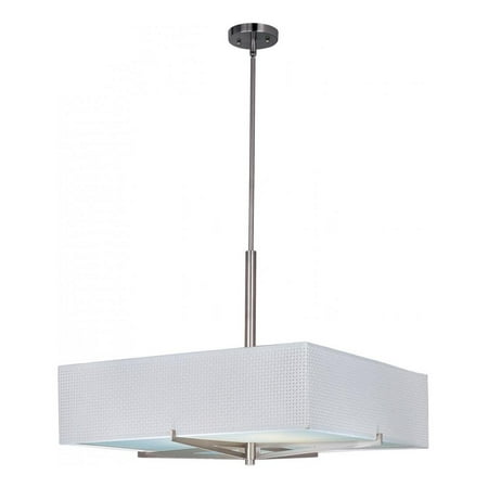 100sn Elements Satin - ET2 Lighting-E95448-100SN-Elements - Four Light Pendant Satin Nickel